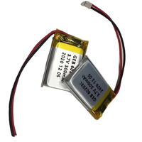 602030 batterie au lithium polymère 602030 3.7V 300mah batterie lipo de haute qualité avec PCM et batteries polymère de connecteur