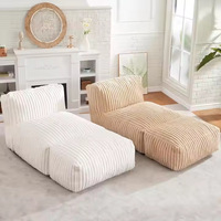 Canapé modulaire en mousse, chaise longue pouf, fauteuil inclinable en velours, unité compressée sous vide pour salon et appartement