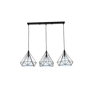 <span class=keywords><strong>Lampada</strong></span> a Sospensione LED Moderna in Oro <span class=keywords><strong>con</strong></span> Gabbia in <span class=keywords><strong>Filo</strong></span> Metallico e Paralume in Tessuto, Dimmerabile per Casa/Hotel/Sale da Pranzo/Soggiorni - Product Image 2