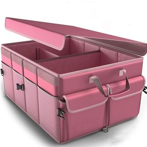 Organisateur de coffre de voiture avec couvercle, rangement pliable, accessoires de voiture pour femmes et hommes, sac pliable - Product Image 5