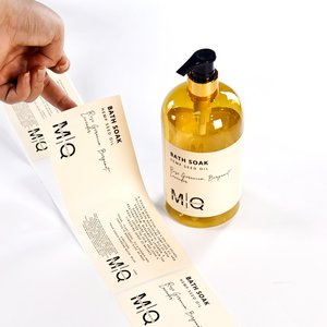 Factory-Direct 3D UV Matte Aluminum Labels | Custom Waterproof Self-Adhesive <b>Stickers</b> for Cosmetic Shampoo Bottles - Product Image 3