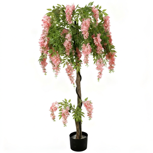 Nouvelle Conception <span class=keywords><strong>de</strong></span> Fleurs <span class=keywords><strong>de</strong></span> Glycine Artificielles Réalistes en Soie pour la Décoration <span class=keywords><strong>de</strong></span> la Maison, des Mariages, des Fêtes, des Jardins, des Arbres <span class=keywords><strong>de</strong></span> Noël, et pour la Fête des Mères - Product Image 6