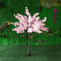 Dekorasi Pernikahan GOG188 Kompetitif 3 Meter 2.5m Pohon Bunga Sakura Buatan Jepang Warna Pink untuk Gapura