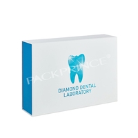 Matériaux recyclés haut de gamme PET aligneur Chewie nettoyeur à ultrasons dents produits dentaires orthèse boîte de rangement fermeture magnétique mat