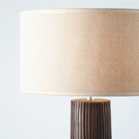 Luminaires de table de chevet en résine, style ancien, texture en bois, pour chambre à coucher, nouvel arrivage de 2020