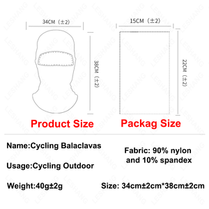 Cagoule de cyclisme d'été Nouvelle arrivée Masque coupe-vent en nylon pour le <span class=keywords><strong>ski</strong></span> en plein air - Product Image 3