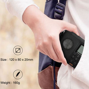 Radio de banda completa AM <span class=keywords><strong>FM</strong></span> SW Radio de bolsillo altavoz <span class=keywords><strong>FM</strong></span> de onda corta compatible con tarjeta TF USB <span class=keywords><strong>REC</strong></span> grabadora tiempo de sueño - Product Image 6