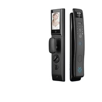 Qleung Hot Sale 3D Gezichtsherkenning Tuya Wifi met Videogesprekken Digitale Vingerafdruk Kaartcode Slimme Deurvergrendeling