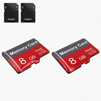 Carte mémoire TF haute vitesse 8 Go UHS-I C10 A1 avec adaptateur pour tablette, téléphone portable, appareil photo, autoradio, console de jeu
