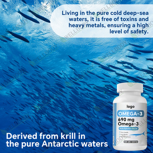 WELLBODY OEM Suppléments Halal <span class=keywords><strong>Huile</strong></span> de Poisson Végétalienne Oméga-3 6 9 500mg 1000mg Gélules Molles d'<span class=keywords><strong>Huile</strong></span> de Poisson Oméga 3 - Product Image 3