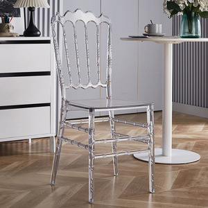 Chaise de style Napoléonien en acrylique transparent, moderne, durable, pour restaurant, salle à manger, ferme, parc, extérieur, maison, bar - Product Image 5