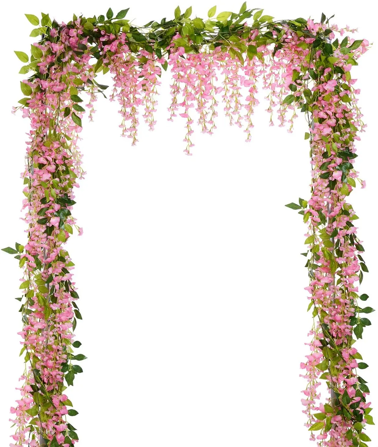 Guirlande de fleurs artificielles en soie, m, fausse glycine, pour le jardin, la maison, les cérémonies en plein air, décor Floral pour un arc de mariage