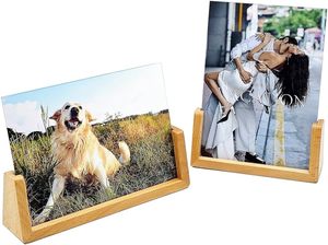 Cadre photo en verre à sublimation vierge personnalisable DIY 15,2*20,3 cm avec support, en verre trempé écologique, vente en gros - Product Image 5