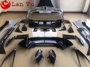 Kit de cuerpo ancho estilo M F488, cubierta de capó para Ferrari <span class=keywords><strong>488</strong></span> Gtb, alerón de parachoques delantero y trasero, faldas laterales, Material de fibra de carbono Semi - Product Image 4