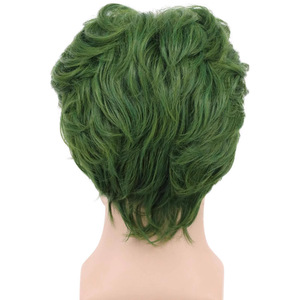<span class=keywords><strong>Peluca</strong></span> de Halloween para Hombre, <span class=keywords><strong>Verde</strong></span>, Corta, Estilo <span class=keywords><strong>Payaso</strong></span> de Dibujos Animados, Hecha a Máquina con Fibra Resistente a Altas Temperaturas, para Actuaciones en Escenario - Product Image 5