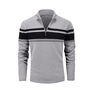 Maglione Polo con stampa <span class=keywords><strong>Golf</strong></span> da uomo a manica lunga con scollo a V in maglia per autunno inverno - Product Image 3