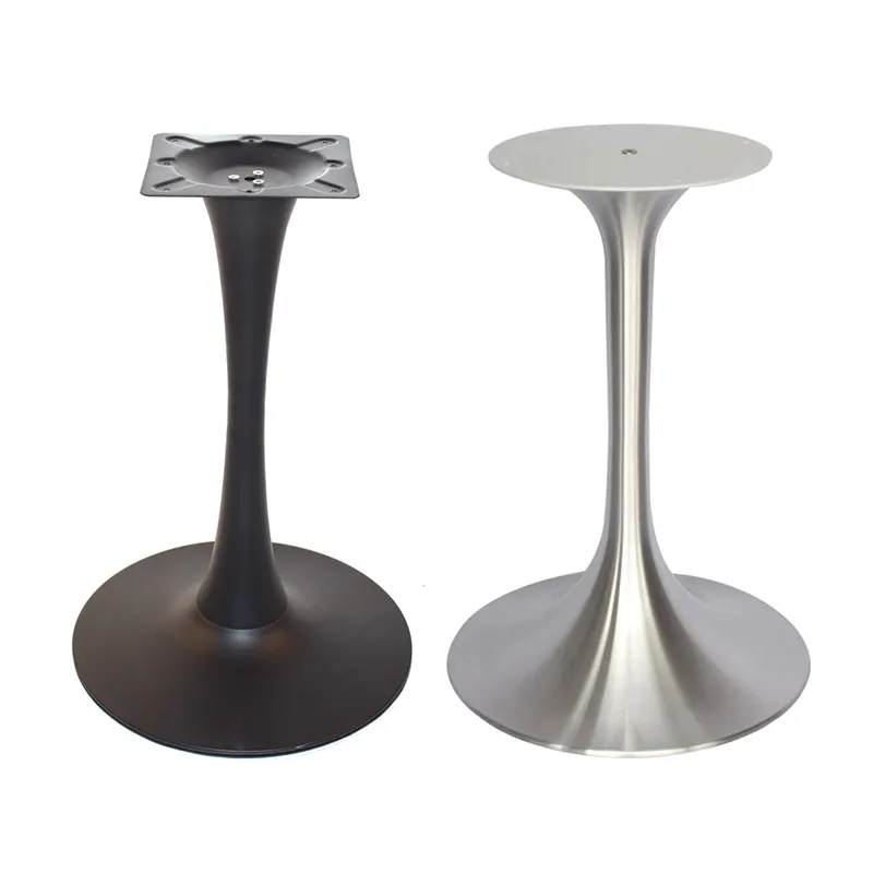 Base de ferro de design moderno, base de mesa de tulipas