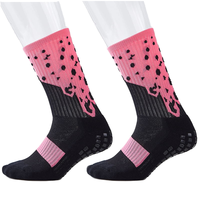 Chaussettes de football antidérapantes pour jeunes et hommes, avec grip sportif et impression numérique sur le dessus