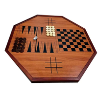 Jeu de plateau Crokinole Tournament Checker Table Top Surface de jeu pour adultes et enfants Family Fun