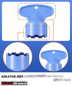 Accessoires d'installation de robinet : Embout filtrant intégré, Aérateur dissimulé, Clé, Pièce moulée en plastique pour carrelage - Product Image 3