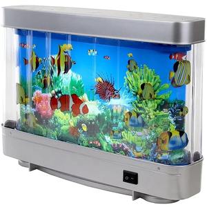 Lampes pour aquariums tropicaux, décoration d'aquarium artificielle, océan virtuel en mouvement, veilleuse pour enfants, cadeau de Noël ou d'Halloween, jouet - Product Image 5