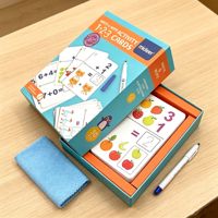Cartes flash éducatives en papier écologique durable avec logo personnalisé pour enfants et usage familial, jeux de cartes portables
