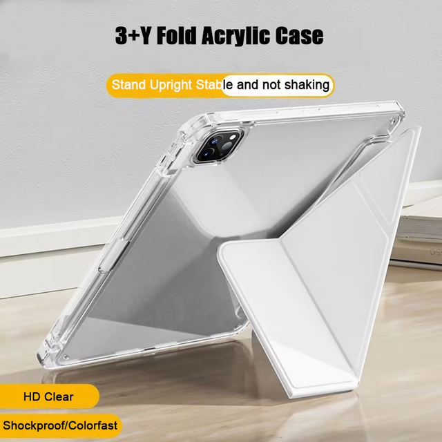 Pencil Holder Case for Redmi Pad2 SE 9.7" Auto-sleep Magnetic Function Mutil Angles Y-Folding Stand Dustproof Shockproof Cover