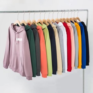 Sweat-shirts à capuche unisexes personnalisés avec logo de marque pour hommes, en coton 100% uni, grande taille, en vrac, pour hommes - Product Image 4