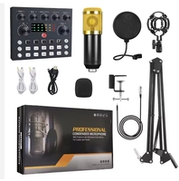 Microphone Bm800 avec carte son USB V8s, microphone professionnel, mixeur vidéo, ensemble karaoké Bm 800 V8