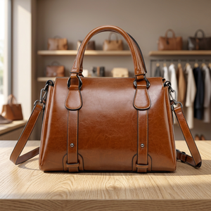 BS INTERNATIONAL Bolsos de Mano Casuales de Lujo para Mujer, 100% Cuero Original, Estilo Tradicional Indio, Impermeables, Duraderos y Antirrobo - Product Image 1