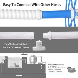 Automatic <strong>Pool</strong> <strong>Vacuum</strong> Above Ground In-ground <strong>Pool</strong> Powerful Suction <strong>Pool</strong> Sweeper with Quiet Cleaning Side Climb - Product Image 6