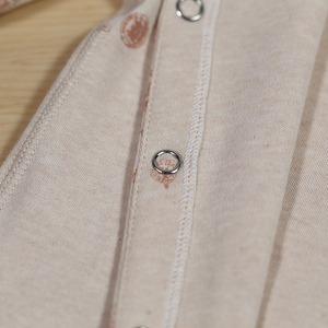Mono de punto 100% de algodón personalizado para bebés, monos informales de otoño con cierre de botón a presión, ropa de bebé ODM - Product Image 5