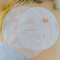 Feuille de masque non tissé à motif spécial 35gsm feuille de masque sec en tissu spunlace en microfibre japonaise