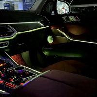 Kit de Iluminación Ambiental Interior para BMW X6 G06 2019-2024, Sistema de Actualización de Iluminación LED RGB para Cubiertas de Altavoces y Molduras de Puertas