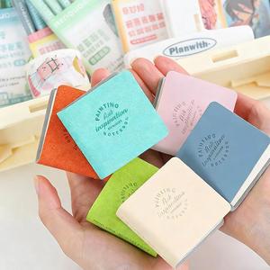 3PCS Mini Portable Notebook Sketchbook <b>Set</b> <b>Sewing</b> Binding 50 Sheets Multi-color Artistic Design Office/Campus Daily Records - Product Image 2