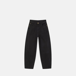 Jeans de Mezclilla de Corte Bootcut de Cintura Alta para Mujer, Talla Grande, Estilo Vintage, Plisados, Ajuste Regular, Secado Rápido, Marca DF - Product Image 2