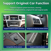 Radio Multimedia para Auto con Android 14, 8+256 GB, 720p, para Mercedes Benz ML 350 450 550 W166 GL X166 2012-2015, Pantalla HD con GPS