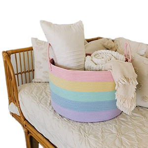 ตะกร้าสานสำหรับใส่ของในบ้านตะกร้าหนังแบบพับได้พับได้ขนาดใหญ่ - Product Image 4