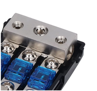 Bloc porte-fusibles ANL avec borne en cuivre et couvercle en plastique pour amplificateur audio de voiture, bateau marin 12V 24V |   Certifié CE