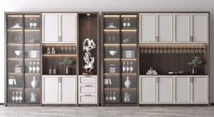 Modern Solid Wood Customized Dining Room <b>Furniture</b> Cutlery Cabinet Wine Cabinet for Hotel <b>Buffet</b> Use - Product Image 6