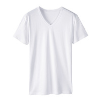 Camiseta al por Mayor con Logotipo Impreso, 100% Algodón, Cuello en V, para Uso Diario, 180 GSM, Oeko Tex, BSCI, ISO 9001, Camisetas Personalizadas para Hombre