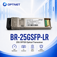Modul Optik SFP28 25G LR untuk Tautan Serat Optik Mode Tunggal dan Penerapan Peralatan Jaringan