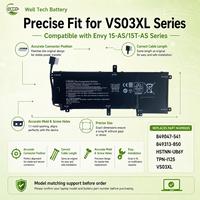 Batterie d'ordinateur portable de remplacement en gros VS03XL pour HP Envy 15-AS 15T-AS Series 849313-850 HSTNN-UB6Y TPN-I125