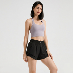 Top Deportivo Halter con Cuello Cuadrado para Mujer, Espalda Fruncida, Secado Rápido, Elástico, con Almohadillas Removibles, para Fitness y Yoga, Venta al por Mayor - Product Image 3