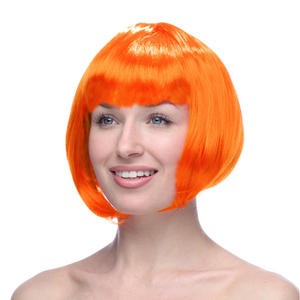 Peluca de <span class=keywords><strong>cabello</strong></span> sintético para Cosplay, tupé colorido y barato, pelo de payaso para fiesta de Halloween - Product Image 1