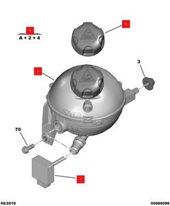 Réservoir de gaz moteur Vase d'expansion Pot de refroidissement Réservoir antigel pour Peugeot Citroen DS4S DS5LS DS6 OE 1323X6 Vice Bouilloire - Product Image 6