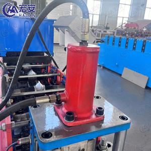 Machine de poinçonnage et de formage automatique de profilés en V pour étagères, avec PLC et boîte de vitesses, puissance 26KW - Product Image 3