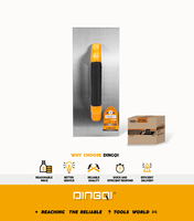 Truelle de plâtrage en acier inoxydable 120x280mm, outil de construction avec poignée antidérapante en TPR pour le plâtrage des murs et la maçonnerie