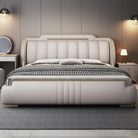 Ensemble de meubles de chambre à coucher haut de gamme en gros, lit moderne de luxe taille King/Queen, lit double rembourré moderne, ensemble de chambre à coucher en cuir