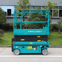 Nouvelle plateforme élévatrice à ciseaux SWSL0807HD-Li en acier allié, alimentée au lithium, de haute qualité, populaire, hauteur de plateforme 0,6 m, capacité 113 kg, prix bas